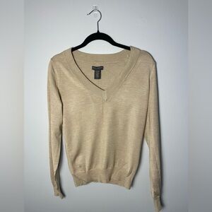 Banana Republic V-Neck Sweater - Cream